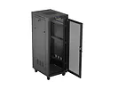 Lanberg Szafa instalacyjna rack stojąca 19 cali 32U 600x800 drzwi perforowane LCD czarna (Flat pack)