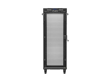 Lanberg Szafa instalacyjna rack stojąca 19 cali 32U 600x800 drzwi perforowane LCD czarna (Flat pack)