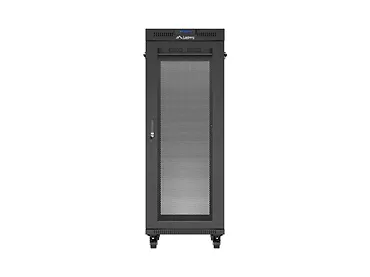 Lanberg Szafa instalacyjna rack stojąca 19 cali 32U 600x1000 drzwi perforowane LCD czarna (Flat pack)