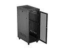 Lanberg Szafa instalacyjna rack stojąca 19 cali 32U 600x1000 drzwi perforowane LCD czarna (Flat pack)