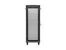 Lanberg Szafa instalacyjna rack stojąca 19 cali 32U 600x1000 drzwi perforowane LCD czarna (Flat pack)