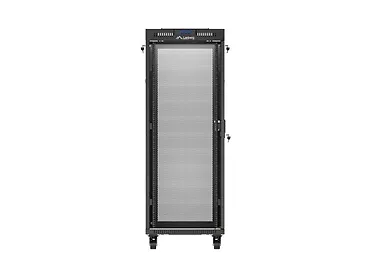 Lanberg Szafa instalacyjna rack stojąca 19 cali 32U 600x1000 drzwi perforowane LCD czarna (Flat pack)