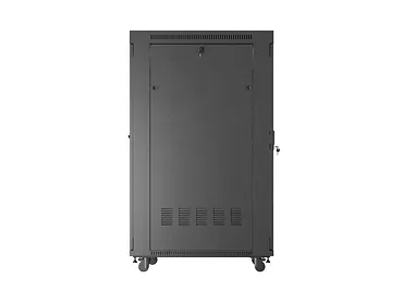 Lanberg Szafa instalacyjna rack stojąca 19 cali 32U 600x1000 drzwi przeszklone LCD czarna (Flat pack)
