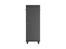 Lanberg Szafa instalacyjna rack stojąca 19 cali 32U 600x1000 drzwi przeszklone LCD czarna (Flat pack)