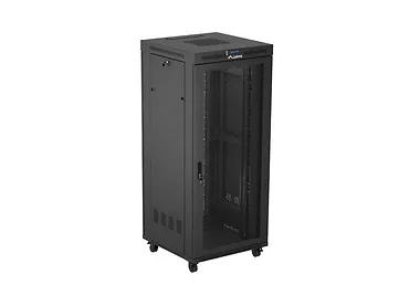 Lanberg Szafa instalacyjna rack stojąca 19 cali 37U 800x800 drzwi perforowane LCD czarna (Flat pack)
