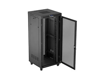 Lanberg Szafa instalacyjna rack stojąca 19 cali 37U 800x800 drzwi perforowane LCD czarna (Flat pack)