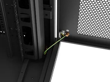 Lanberg Szafa instalacyjna rack stojąca 19 cali 37U 800x800 drzwi perforowane LCD czarna (Flat pack)