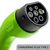 Qoltec Mobilna ładowarka do samochodu elektrycznego EV z regulacją 2w1  Typ2 | 11kW | 3 Fazy | CEE 5 PIN | LCD | Przenośna | Wallbox | 5m
