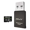 PNY Karta pamięci microSDXC Elite Prime 128GB + adapter SD + czytnik USB-A