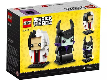 LEGO Klocki BrickHeadz 40620 Cruella i Diabolina