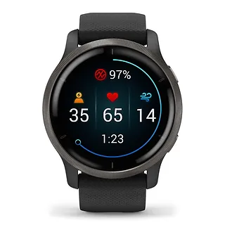 Zegarek sportowy GARMIN Venu 2 45mm GPS Czarny