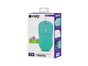 Natec Mysz Fury TANTO T4 RGB 12000DPI gamingowa mięta