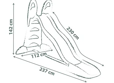 Smoby Zjeżdżalnia XL (ślizg 230cm)