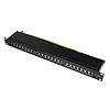 LogiLink Patchpanel CAT6A 19' 24 porty, STP, czarny
