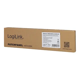 LogiLink Patchpanel CAT6A 19' 24 porty, STP, czarny