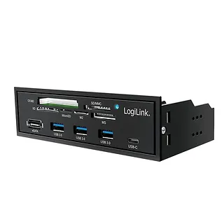LogiLink Multifunkcyjny panel 5,25' z czyt. kart