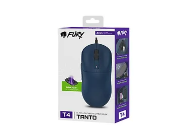 Natec Mysz Fury TANTO T4 RGB 12000DPI gamingowa niebieska