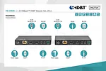 Digitus Przedłużacz / Extender HDMI HDBaseT 150m kat.5e/6/74K 60Hz PoC (Power over Cable) IR audio (zestaw)