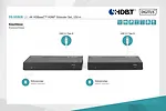 Digitus Przedłużacz / Extender HDMI HDBaseT 150m kat.5e/6/74K 60Hz PoC (Power over Cable) IR audio (zestaw)
