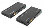 Digitus Przedłużacz / Extender HDMI HDBaseT 150m kat.5e/6/74K 60Hz PoC (Power over Cable) IR audio (zestaw)