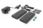 Digitus Przedłużacz / Extender HDMI HDBaseT 150m kat.5e/6/74K 60Hz PoC (Power over Cable) IR audio (zestaw)