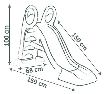 Smoby Zjeżdżalnia KS (ślizg 150 cm)