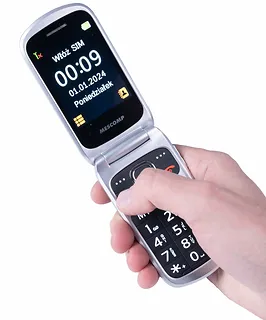 Mesmed Telefon komórkowy z klapką dla seniorów MT-184 BRUNO 4G