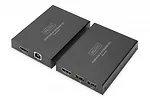 Digitus Przedłużacz / Extender KVM HDMI+USB 150m po kat.5e UTP/IP 1080p FHD 60Hz audio (zestaw)