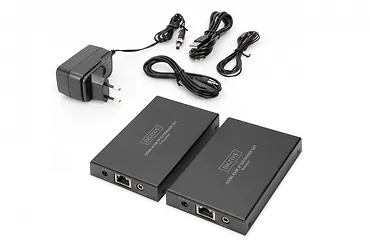Digitus Przedłużacz / Extender KVM HDMI+USB 150m po kat.5e UTP/IP 1080p FHD 60Hz audio (zestaw)