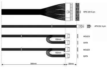 AKYGA Zasilacz SFX AK-S1-300 300W