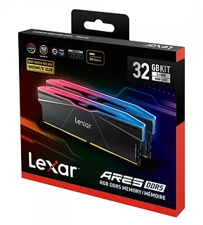 Lexar Pamięć DDR5 ARES RGB 32GB(2*16GB)/6000 CL26 czarna