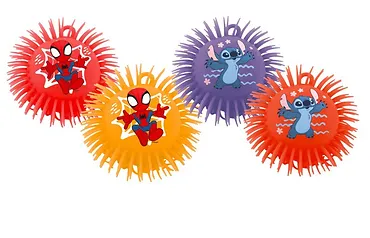 Simba Piłka kudłata Mix Spidey i Stitch, 3 l+
