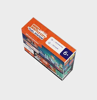 Marioinex Klocki Mini Waffle - Stacja benzynowa 148 elementów