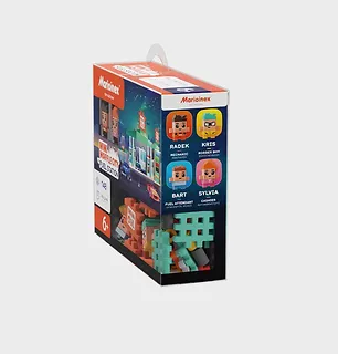 Marioinex Klocki Mini Waffle - Stacja benzynowa 148 elementów