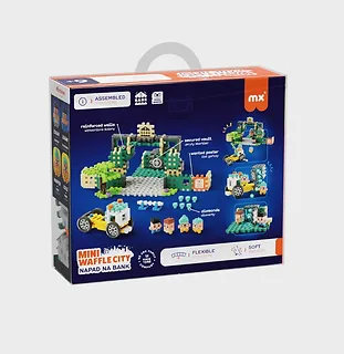 Marioinex Klocki Mini Waffle - Napad na bank 148 elementów