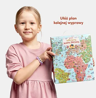 CzuCzu Puzzle odkrywcy - Mapa świata 300 elementów