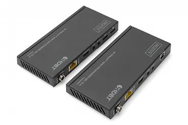 Digitus Przedłużacz/Extender KVM HDMI+USB HDBaseT 70m 4K30Hz HDCP 2.2 PoC (Power over Cable) audio IR zestaw