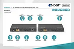 Digitus Przedłużacz/Extender KVM HDMI+USB HDBaseT 70m 4K30Hz HDCP 2.2 PoC (Power over Cable) audio IR zestaw