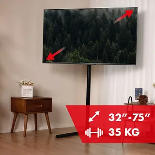 Maclean Stojak podłogowy do TV 32-70' 40kg, MC-494 max VESA 400x400