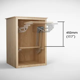 Maclean Podnośnik do szafki kuchennej do 20kg, MC-497, metalowa, udźwig 5-20 kg, sprężyny