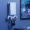 Maclean Stojak do Playstation 5 RS181, biały, ścienny, max 10kg, uchwt na pady