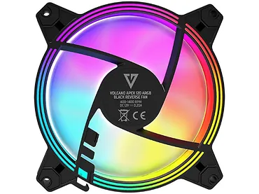 Wentylator odwrócony VOLCANO APEX 120 ARGB CZARNY Reverse 120x120x25 czarny