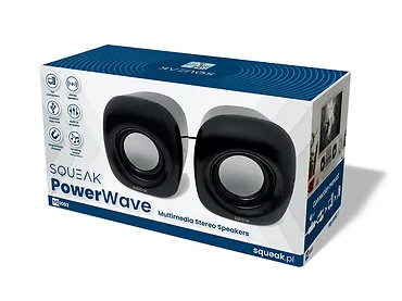 SQUEAK Głośniki komputerowe PowerWave SQ1003 stereofoniczne