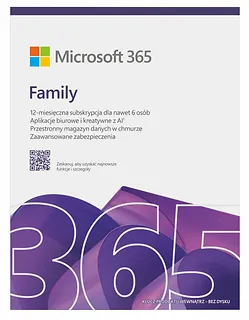Microsoft M365 Family PL 1Y 6U Win/Mac EP2-32382