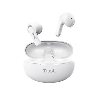 Trust Słuchawki earbuds Yavi Bluetooth ENC białe