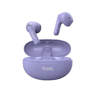 Trust Słuchawki earbuds Yavi Bluetooth ENC fioletowe