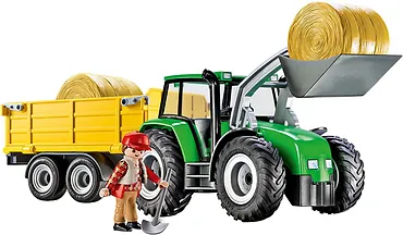 Playmobil Zestaw figurek Country 9317 Traktor z przyczepą