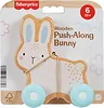 Fisher Price Drewniany króliczek na kółkach