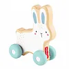 Fisher Price Drewniany króliczek na kółkach