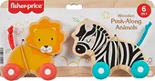 Fisher Price Wood Drewniane zwierzątka do pchania